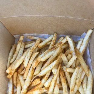 Fries spicy!