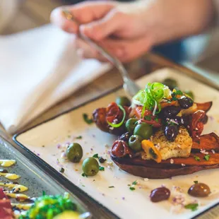 a plate of food