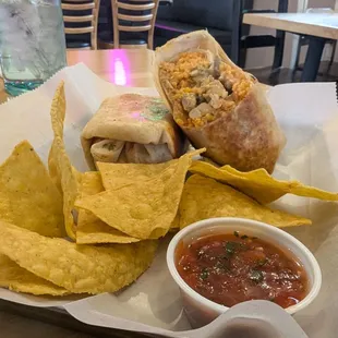 Chicken burrito