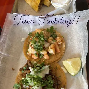 Shrimp &amp; Steak Taco