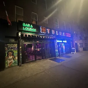 outside