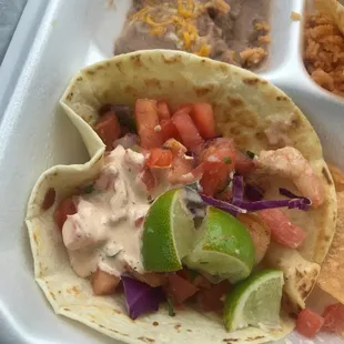 Tulum shrimp tacos