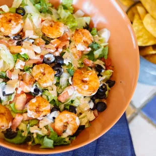 Chipotle Shrimp Big Salad.