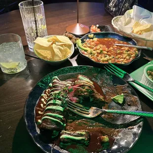 Chicken Mole Enchiladas