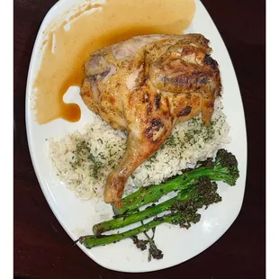 Half Roasted  Chicken Dinner