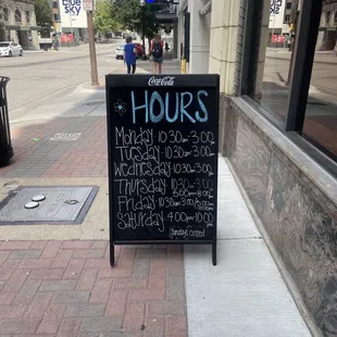 Official Hours (Soft Opening ends 9/28)
