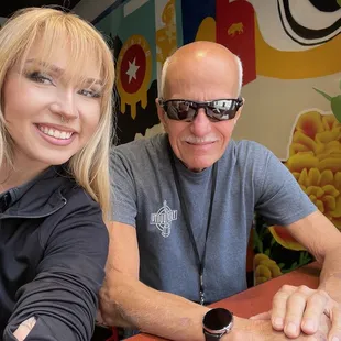 me and jim at lunch