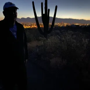 City lights from the trail