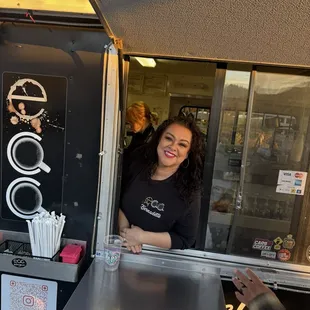 January 4  at the bottom of the hill this morning, free coffee and donuts. Essential coffee truck is there Bernadette is awesome.