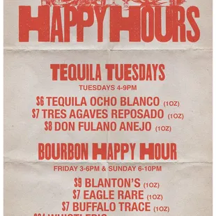 Happy Hours at Tuman&apos;s!