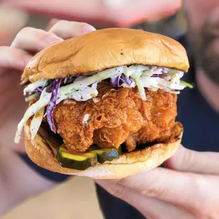 The largest chicken sandwich we have ever ordered