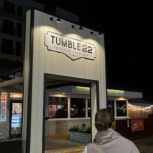 outside