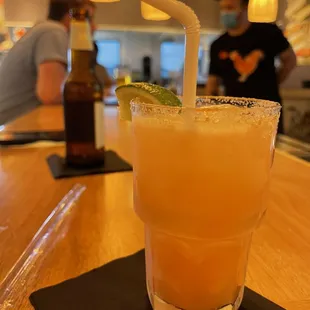 Drinks and chix with my boo.