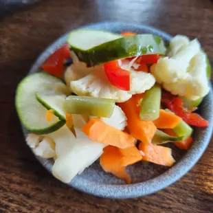 Pickled veggie side