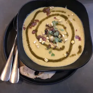 Corn and Poblano Soup