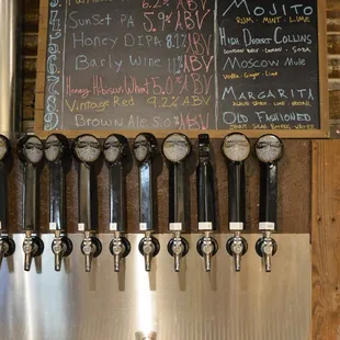 9 beers on tap.