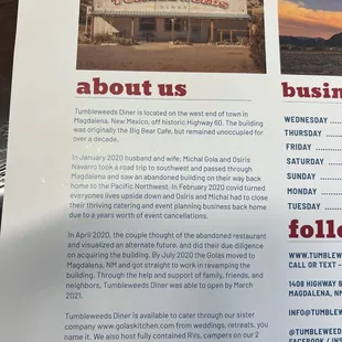 About the Restaurant