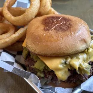 DGCCB and onions rings.