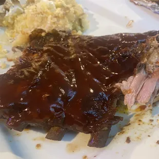 Half rack of FALL OFF THE BONE RIBS!