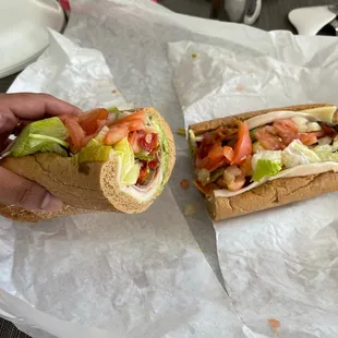 Large Monster sub - VERY light on the meat for $13 - and also no flavor