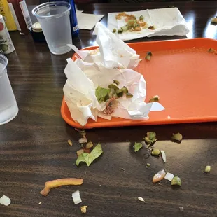 The sandwich had a defect. Everything kept falling out!!!