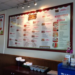 Lol sorry you can't read this pic but look how huge the menu is!!!