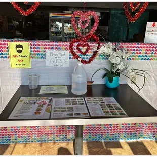 Menu. Order Counter.