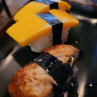 Eel and Tamago nigiri