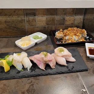 sushi, sushi and sashimi, sashimi, food
