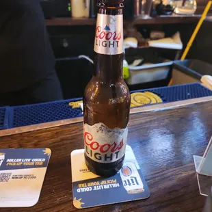 My very refreshing cold Coors Light.
