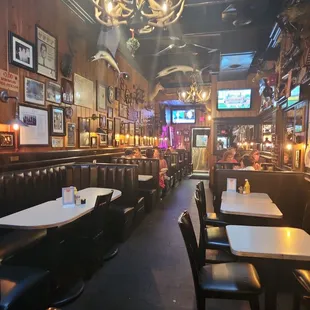 The dining area.