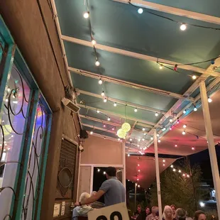 Patio dining. Super chill low key fun vibe here!!!