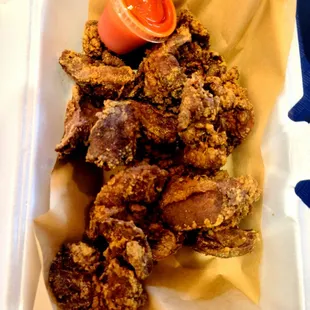 Fried Liver - surprisingly very tender and crispy, pairs nicely with the hot sauce served!