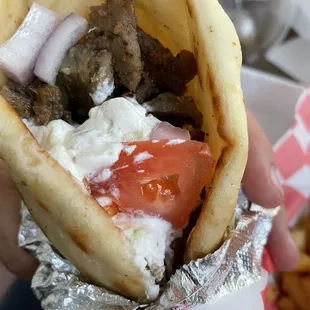 #4. Gyro Sandwich&amp;fries