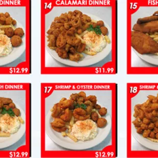 chicken wings and fried chicken