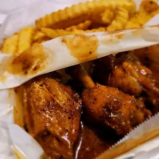 5 Pieces Wings with Crinkle Special.. priced well