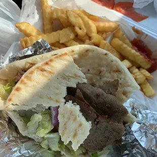 Gyro &amp; fries