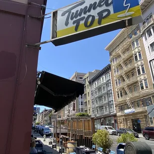 a view of a city street