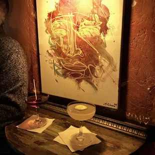 Interior upstairs table