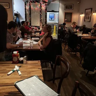 people sitting at tables