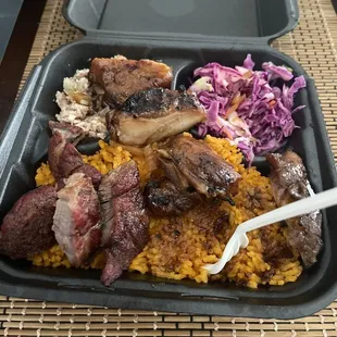 Spicy Gadao plate. Chicken and beef combo.