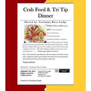 CRAB FEED 2018. An event each year you don&apos;t want to miss.