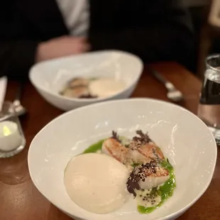 Scallop chowder - Valentine&apos;s Day tasting menu