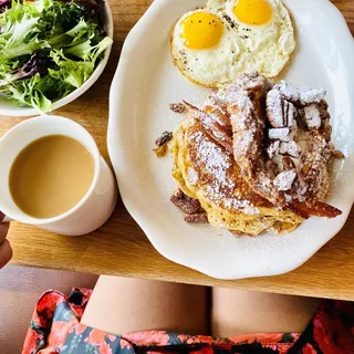 Sriracha Honey Fried Chicken & Waffles