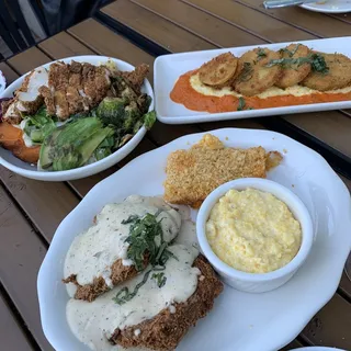 Heirloom Grits with Goat Cheese***