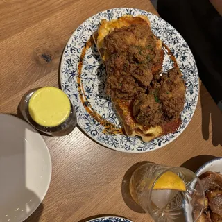 Asheville Hot with Mac-N-Cheese Waffles*