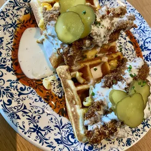 Asheville Hot with Mac-N-Cheese Waffles*