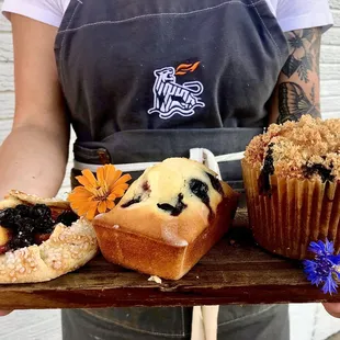 We proudly serve baked goods from Talbot House Bakery and Cafe.