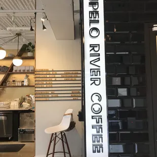 the interior of a coffee shop