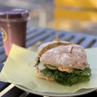 Summer Love Sando and Açaí Smoothie